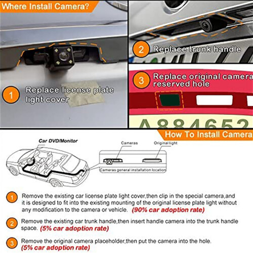 Car Rear View Reverse Backup Camera for Coupe I30 2