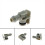 4Pcs Car Headlight Cleaning Nozzle Connector for P 8