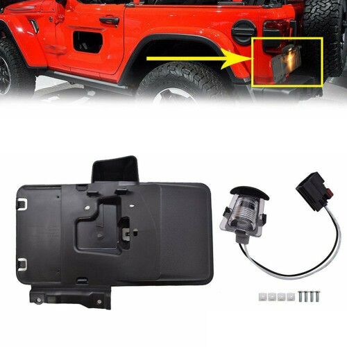 Rear License Plate Mounting Holder Bracket &Light 2