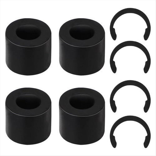 4Pcs Rubber Roller Resolution, Retaining Clip Ring 1