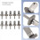 10 Pcs Removable Surfboard Fin Screw,Fin Screw Thu 8