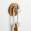 Bamboo Stainless Steel Hook Wall Clothes Bag Headp 4