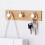 Bamboo Stainless Steel Hook Wall Clothes Bag Headp 6