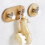 Bamboo Stainless Steel Hook Wall Clothes Bag Headp 5