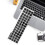 White Letters Arabic English Keyboard Sticker Deca 5