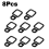 Car D-Ring Tie Down Screws Pull Buckle Anchor Ring 10