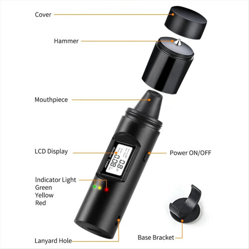 Digital Alcohol Tester Accurate Professional Elect 1