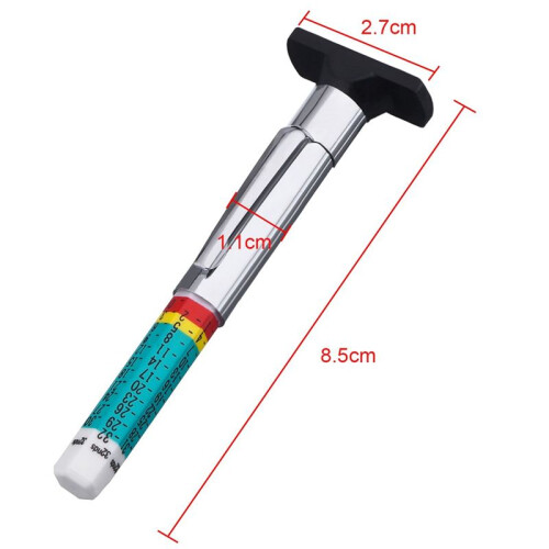 20 Packs Tyre Tread Depth Gauge Color Coded Tire T 2