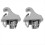 2Pcs Gray Sun Visor Hook Holder Clip MR779704 MR77 2