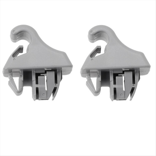 2Pcs Gray Sun Visor Hook Holder Clip MR779704 MR77 1
