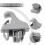 2Pcs Gray Sun Visor Hook Holder Clip MR779704 MR77 9
