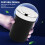 LED Blue Light Windproof Enclosed Home Ashtrays, C 4