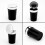 LED Blue Light Windproof Enclosed Home Ashtrays, C 8