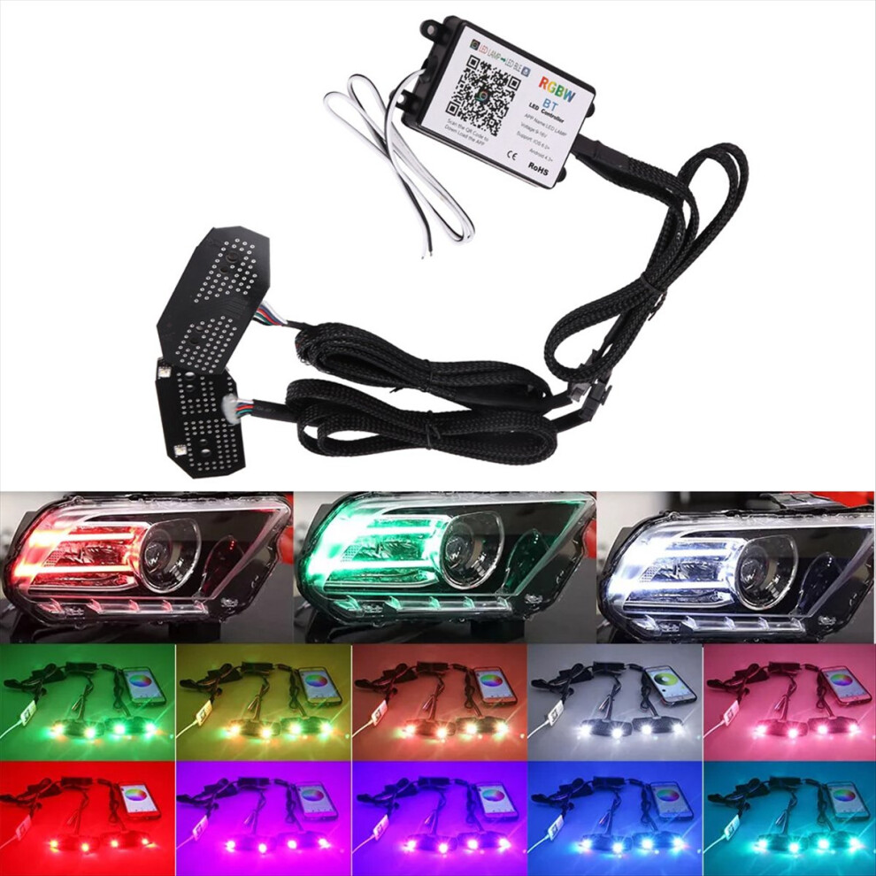 Bluetooth Control Rgbw Multicolor Led Drl Board Li 4853800947459
