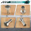 Silver Motorcycle Exhaust Can Muffler Insert Baffl 7