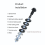 2 PCS Car Front Windshield Wiper Nozzle Nut Type 5