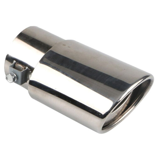 Car Stainless Steel Bright Silver Straight Exhaust