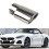 Car Stainless Steel Bright Silver Straight Exhaust 7
