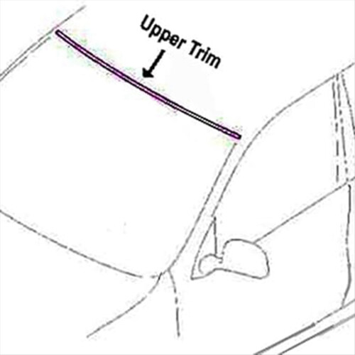 Car Front Upper Windshield Windscreen Weatherstrip 2