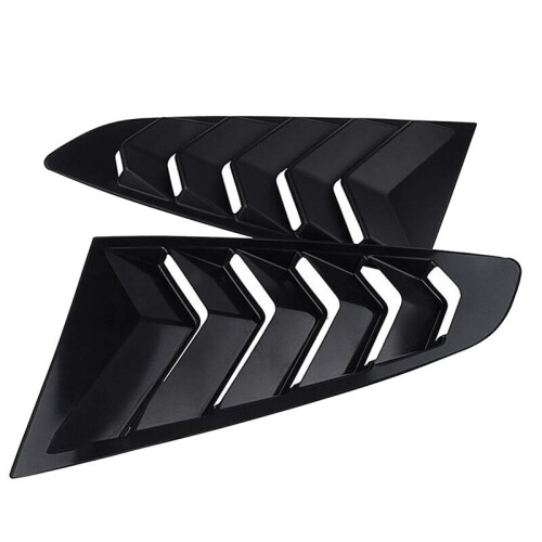 Matte Black Rear Side Vent Quarter Window Louver S