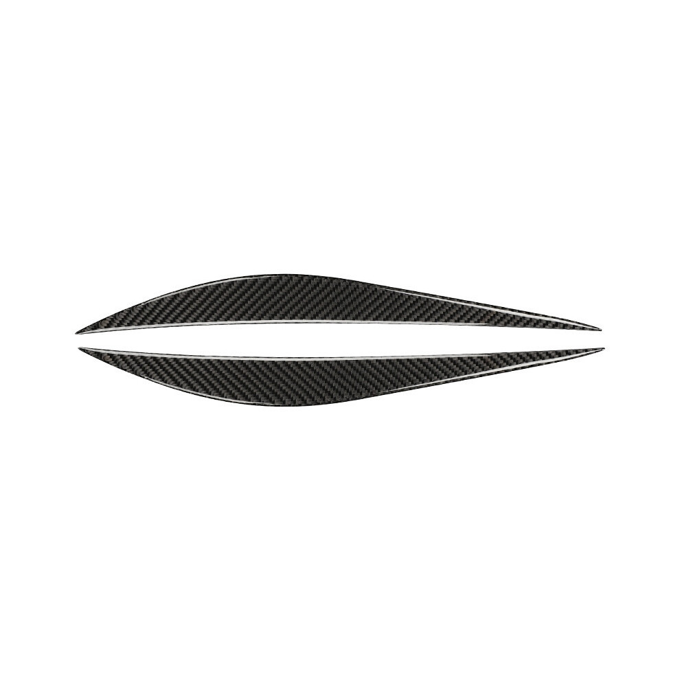 Carbon Fiber Car Front Headlight Eyebrows Sticker 4851175619612