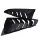 Matte Black Rear Side Vent Quarter Window Louver S 2