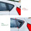 Car Rear Window Louvers Shutters Blinds Cover Trim 5
