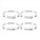 4 x Universal Aluminum Hub Ring Wheel Spacer Set 7 2