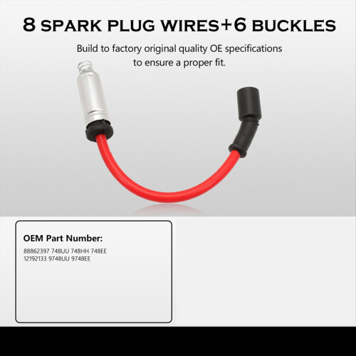 High Performance Spark Plug Wires 12192133 8886239 2