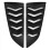 Rear Louver Window Side Shutter Decoration Cover S 1
