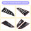 Rear Louver Window Side Shutter Decoration Cover S 10