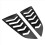Rear Louver Window Side Shutter Decoration Cover S 4