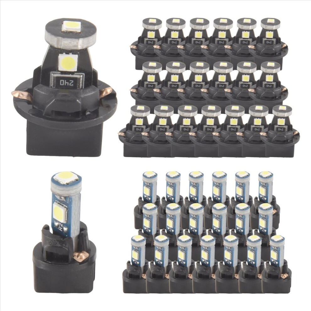 40 Pieces T5 T10 Led Bulbs Dash Lights With Twist 4851732475439
