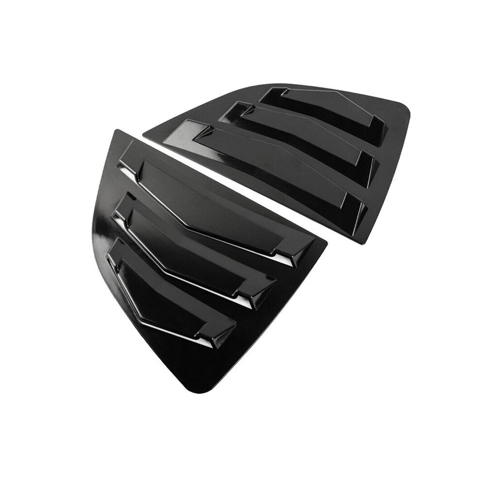 Rear Side Vent Quarter Window Louver Shutter Black 4853784034060