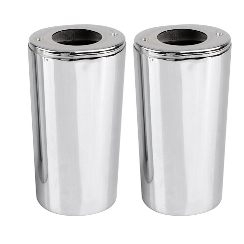 1 Pair Chrome Motorcycle Front Fork Shock Slider C