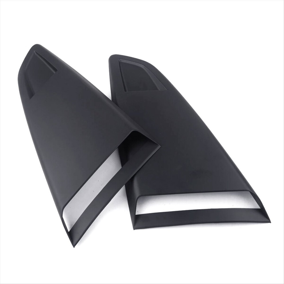 1Pair Car Window Quarter Rear Louver Side Vent Sco Black 4853784026126