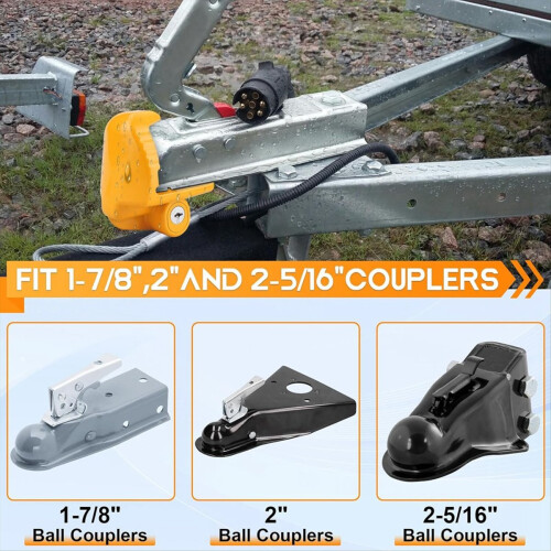 Trailer Hitch Lock Universal Size with 2 Keys, Hea 2