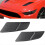 1Pair Car Front Hood Vent Intake Trim Scoop Guards 4