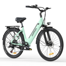 HillMiles MileCity1 250W E-Bike 13Ah Battery,Green