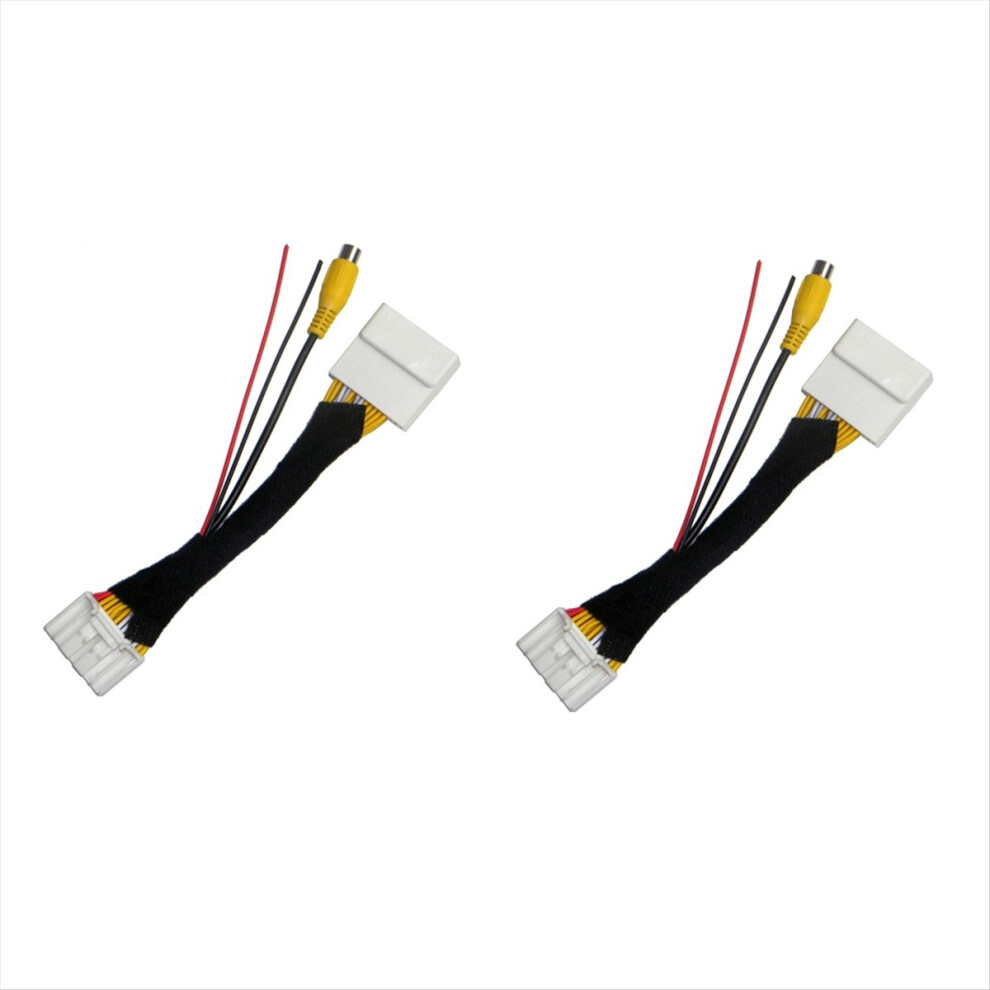2Pcs 28 Pin Car Video Reverse Camera Convert Cable 4853784032509