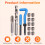 131PC SAE Thread Repair Kit HSS Drill Standard, 1/ 10