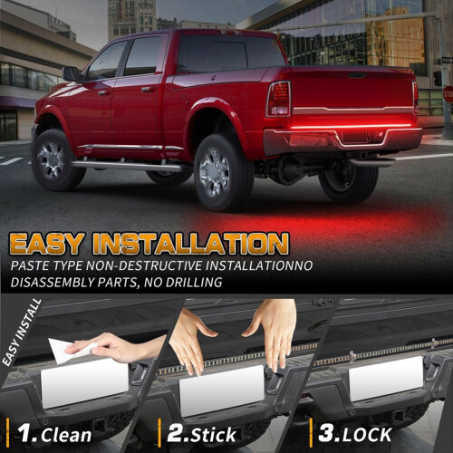 60Inch Strobe Lights Strip LED Tail Light Bar Warn 2
