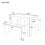 White Artificial Marble Dining Table Set,2 Benches 2