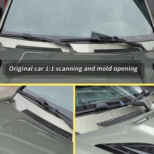 Carbon Fiber Front Windshield Rain Gutter Panel Co 2