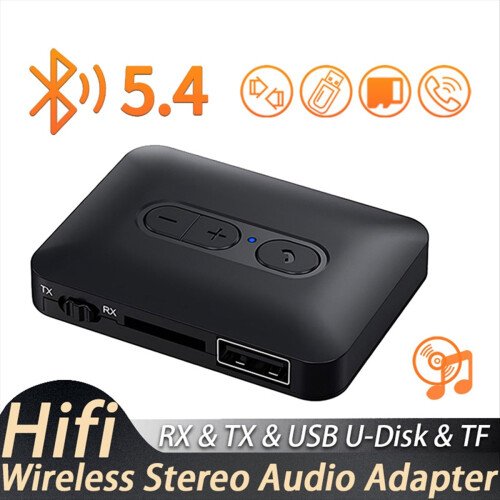 Bluetooth 5.4 Audio Receiver Transmitter Support U 2