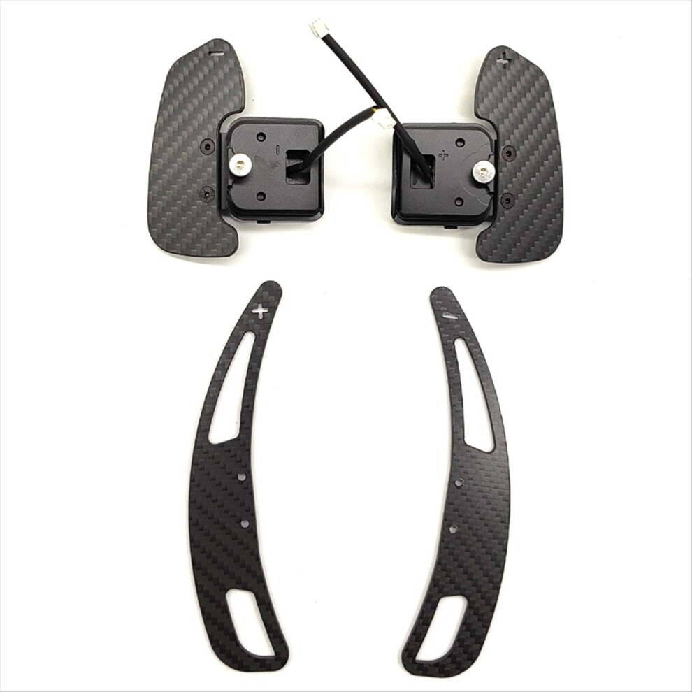 Real Carbon Fiber Magnetic Steering Wheel Shift Pa 4851732411604