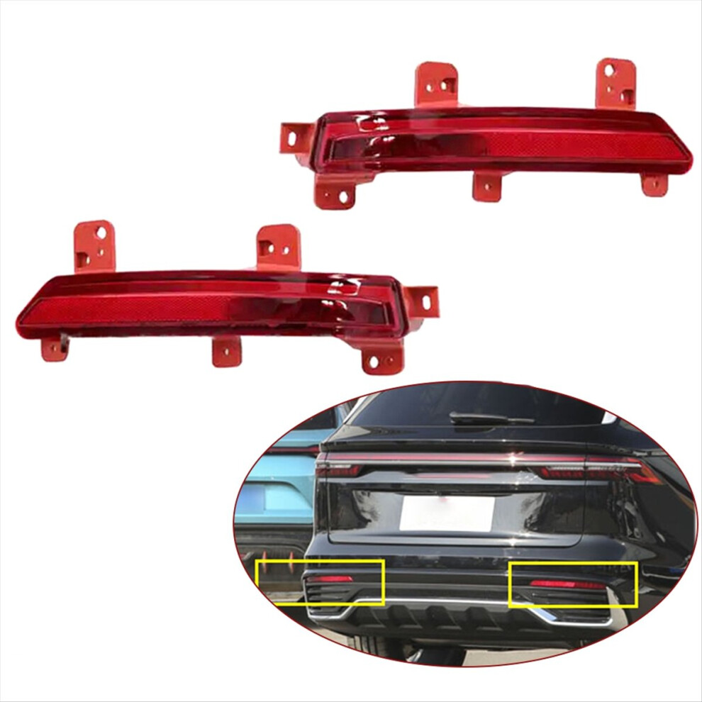1Pair Rear Bumper Fog Reflector Stop Foglamp Light 4851732404224