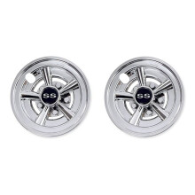 2Pcs 8Inch Golf Cart Wheel Covers 5 Spoke Design H
