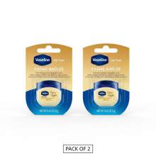 (PACK OF 2) Vaseline Lip Care Crème Brûlée Balm 7g Each Deep Moisturizing Lip Therapy for Soft, Smooth & Irresistibly Kissable Lips