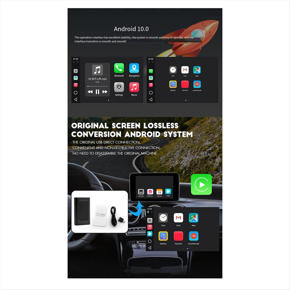 4+64Gb Carplay Ai Box Android 10 6125 Built In -Co 4851732405351